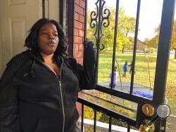 In this Nov. 5, 2019, photo, Annette Brock, who plans to be counted in the 2020 census, talks in Detroit. “I don’t blame nobody if they don’t want to participate, or if they don’t want to help, or if they don’t want to say nothing no more," Brock said. "They’re tired of speaking their mind.” (AP Photo/Corey Williams)