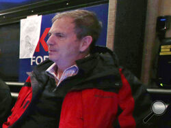 In this Jan. 20, 2016 file photo, John Weaver is shown on a campaign bus in Bow, N.H. The Lincoln Project was launched in November 2019 as a super PAC that allowed its leaders to raise and spend unlimited sums of money. In June 2020, members of the organization’s leadership were informed in writing and in subsequent phone calls of at least 10 specific allegations of harassment against co-founder John Weaver, including two involving Lincoln Project employees, according to multiple people with direct knowledg