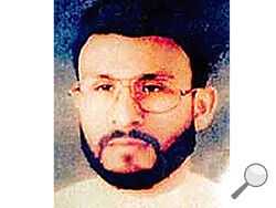 FILE - This undated file photo provided by U.S. Central Command, shows Abu Zubaydah, date and location unknown. The Supreme Court is hearing arguments about the government's ability to keep what it says are state secrets from a man tortured by the CIA following 9/11 and now held at the Guantanamo Bay detention center. At the center of the case being heard Wednesday is whether Abu Zubaydah can get information related to his detention. (U.S. Central Command via AP, File)