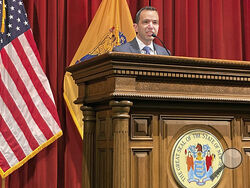 FILE - New Jersey Attorney General Matt Platkin speaks in Trenton, N.J., Feb. 3, 2020. On Monday, March 27, 2023, Platkin says his office has taken control of the police department in the state's third-largest city, Paterson. The announcement came less than a month after Paterson police officers fatally shot a well-known crisis intervention worker during a tense standoff. (AP Photo/Mike Catalini, File)