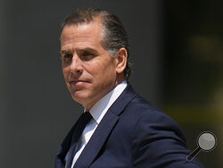 FILE - President Joe Biden's son Hunter Biden leaves after a court appearance, July 26, 2023, in Wilmington, Del. House Republicans plan to hold their first hearing next week in their impeachment inquiry into President Joe Biden over his family’s business dealings. The Sept. 28 hearing is expected to focus on “constitutional and legal questions” that surround allegations of Biden’s involvement in his son Hunter's overseas businesses. (AP Photo/Julio Cortez, File)
