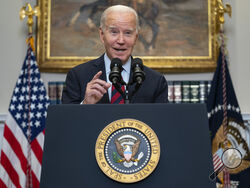 FILE - President Joe Biden speaks on student loan debt forgiveness, in the Roosevelt Room of the White House, Oct. 4, 2023, in Washington. Biden's second attempt at student loan cancellation is moving forward as a group of negotiators meets Oct. 10 to debate what a new proposal might look like(AP Photo/Evan Vucci)