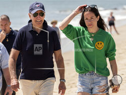 FILE - President Joe Biden walks on the beach with daughter Ashley Biden, June 20, 2022, in Rehoboth Beach, Del. Criminal prosecutors may soon get to see over 900 documents pertaining to the alleged theft of a diary belonging to Ashley Biden, after a judge on Thursday, Dec. 21, 2023, rejected a First Amendment claim by the conservative group Project Veritas. Attorney Jeffrey Lichtman said on behalf of Project Veritas on Monday, Dec. 25, that an appeal is being considered of the ruling. (AP Photo/Manuel Balc