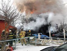 Four people died in a house fire at 50 Furnace Road in Shickshinny on Wednesday. Firefighters from across Lower Luzerne and Columbia County battled the blaze there.