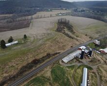 A proposed solar project would fill part of the fields, in tan area, across Rohrsburg Road from Pen-Col Farms in Greenwood Township. It’s just outside Millville.