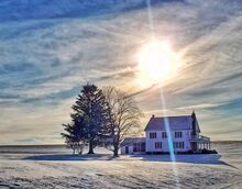 Avis Miller’s photo captures the power of sunshine on a winter’s day in Jonestown.