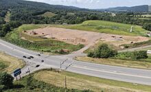 Crews leveled ground along Wedgetown Road in Buckhorn earlier this year for a new Sheetz gas station. The township’s solicitor says although progress has been stalled, the project is on schedule and work will resume this fall.