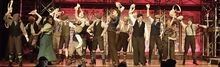 The ensemble throws down newspaper bags while singing “The World Will Know” during Monday’s dress rehearsal for Central Columbia High School’s “Newsies.” See pictures from both Central and Danville's spring musicals in today's Press Enterprise.